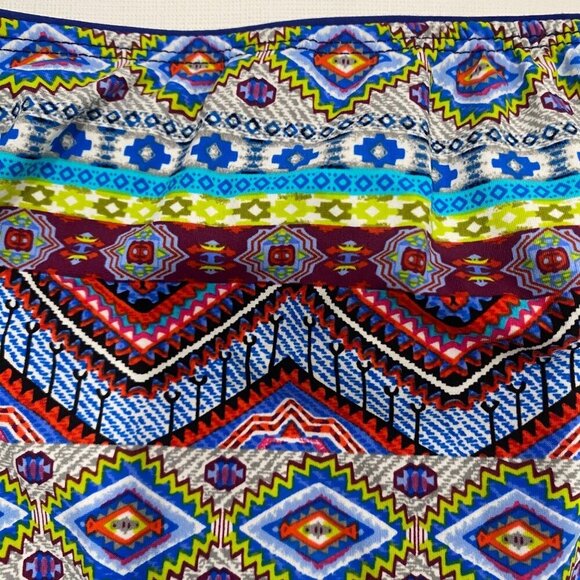 La Blanca Boho Tribal Print Halter Bikini Set High Waist Bottoms Swimsuit Size M - Picture 5 of 8